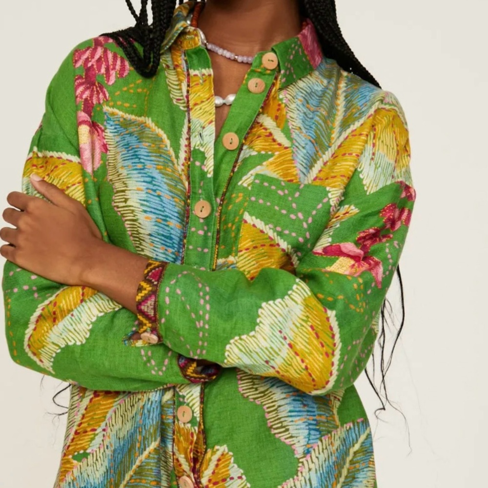 FARM Rio Green Tropical Jumpsuit - Picture 3 of 5
